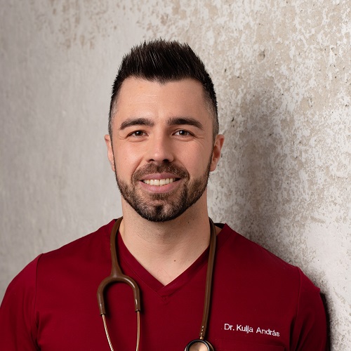 Andras Kulja MEP photo in scrubs